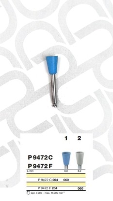Полировочный бор по ZrO2 с алмазным зерном 1-я ступень / Р 9472 C 204.060, Drendel + Zweiling DIAMANT GmbH, Германия