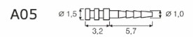 Титановые штифты IKT-A05-V (24шт.)